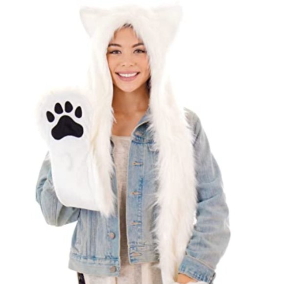 Multi-Functional Animal Hat, Scarf, & Mitten Combo - Picture 9 of 9